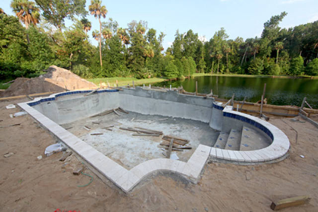 Install pool coping